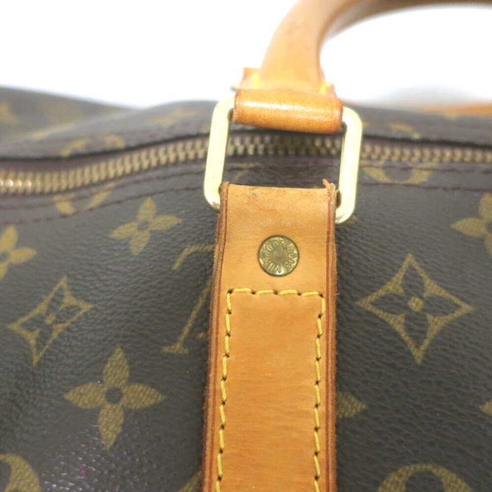 Louis Vuitton Keepall 55 Monogram Canvas Duffle Bag Brown W/ Tag, Lock, Key - Picture 12 of 16